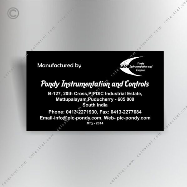 Black Acrylic Name Plates